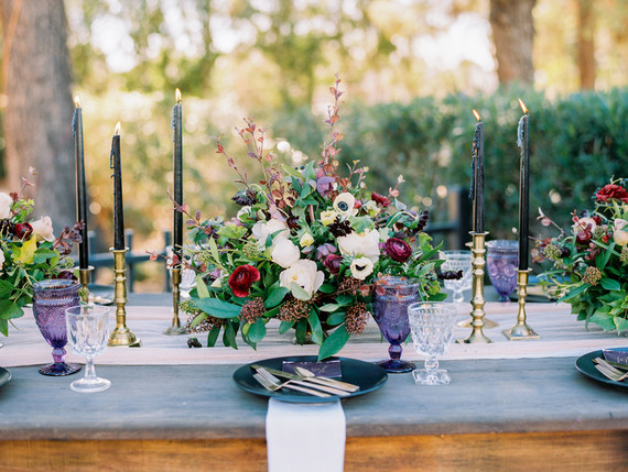elegant fall wedding table