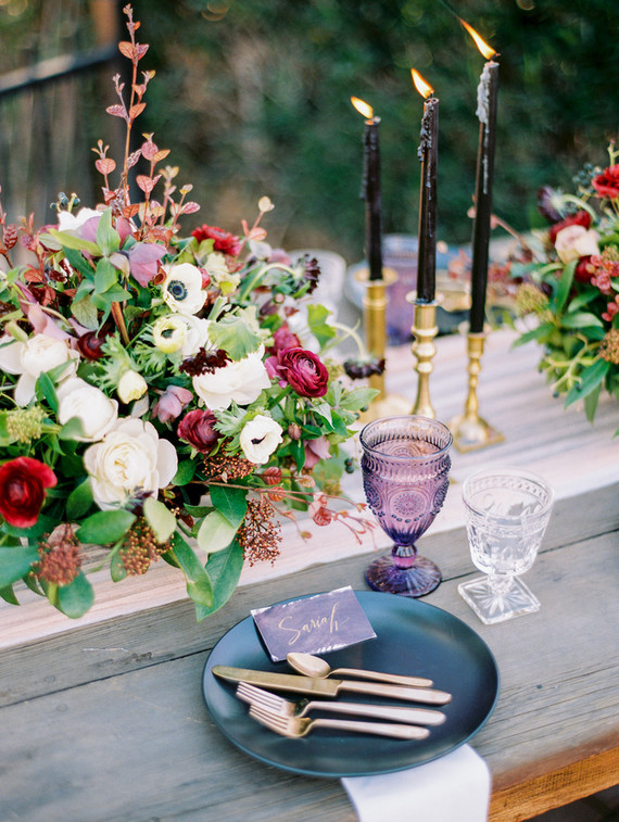 elegant fall wedding table