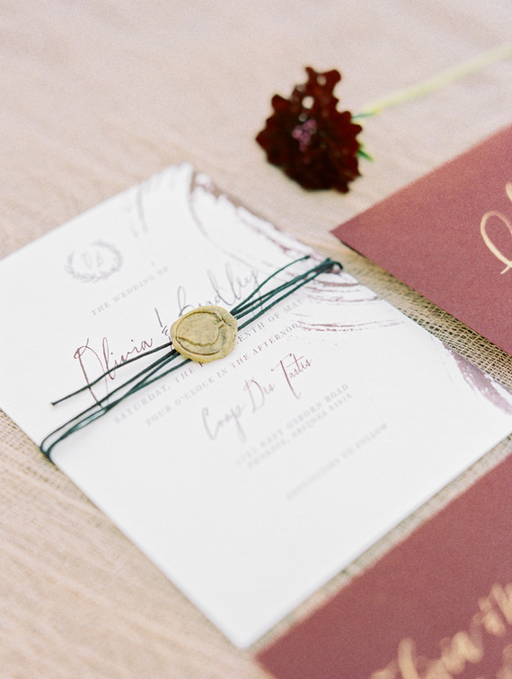elegant fall wedding invitations