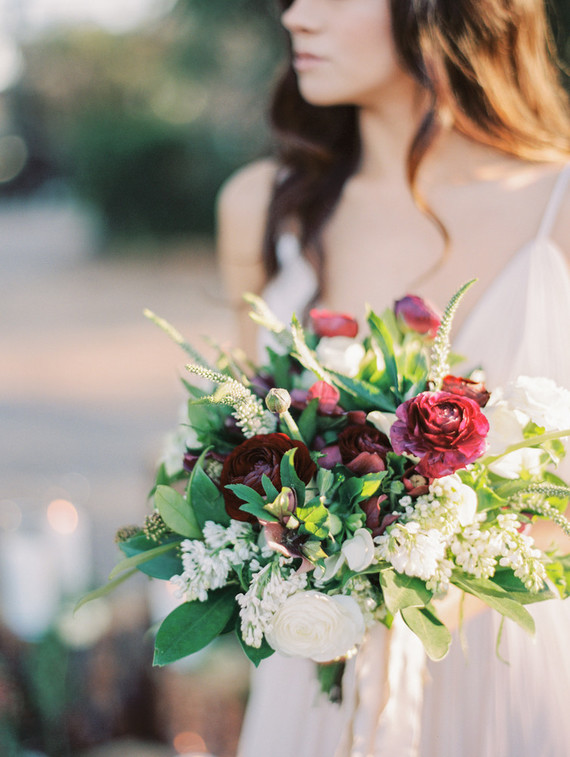 boho fall wedding portraits