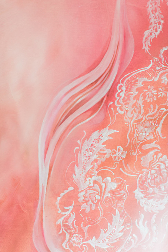 blush lace backdrop