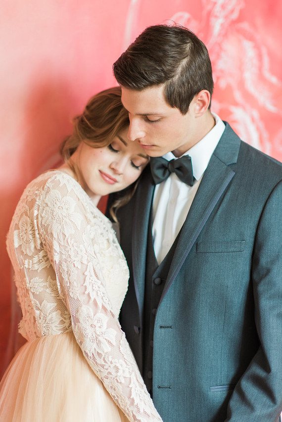 vintage style wedding portraits