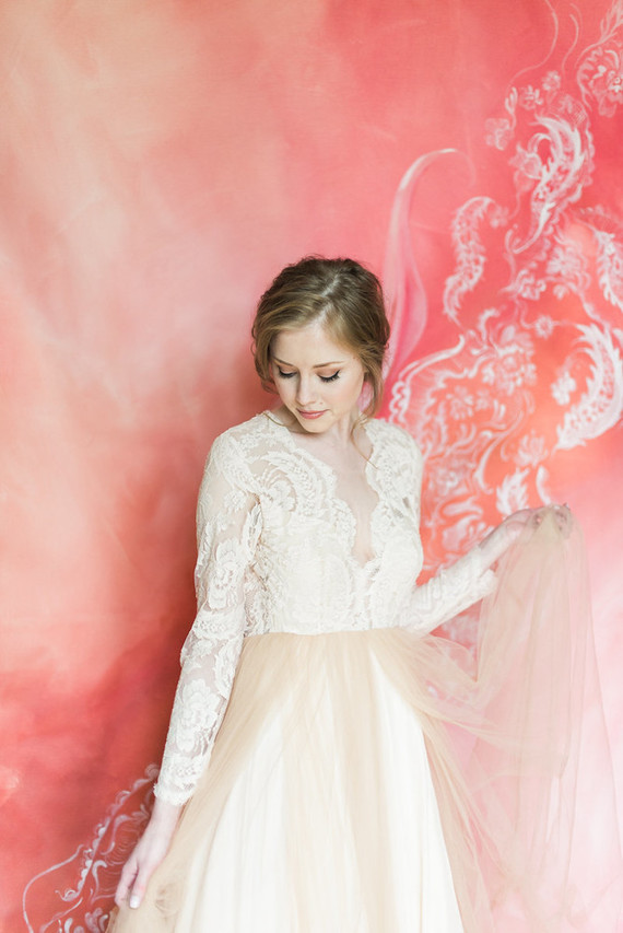 vintage style wedding portraits