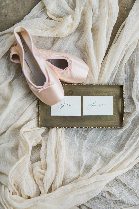 ballet inspired wedding details