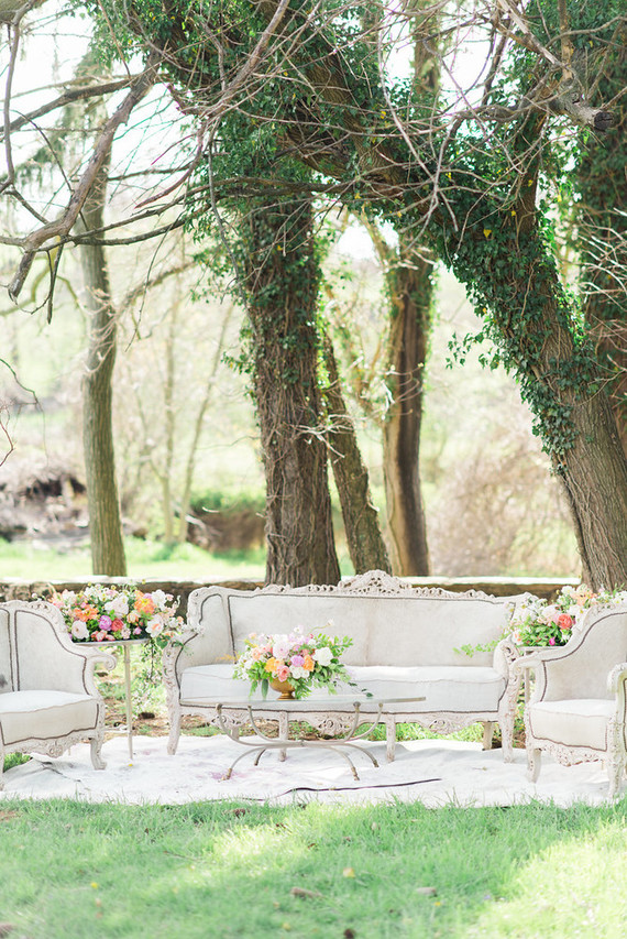elegant outdoor spring lounge