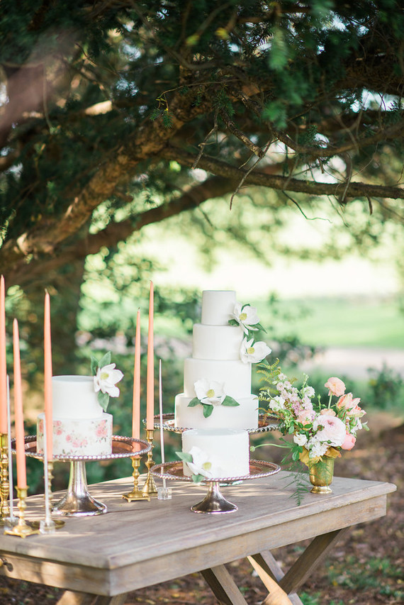 spring dessert table
