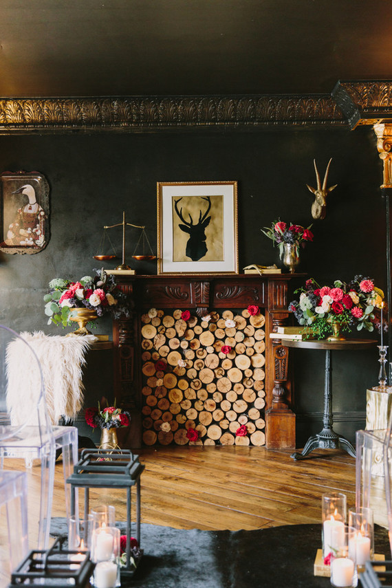 black and gold fall wedding ideas