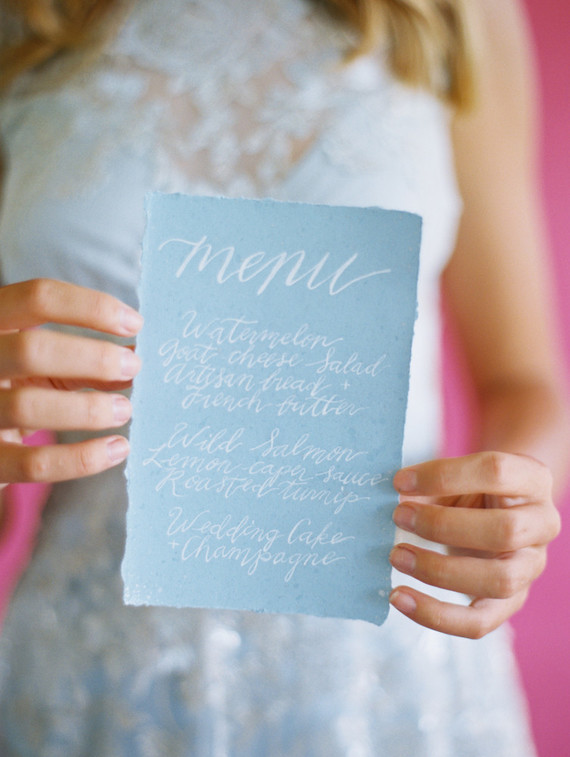 blue wedding dress