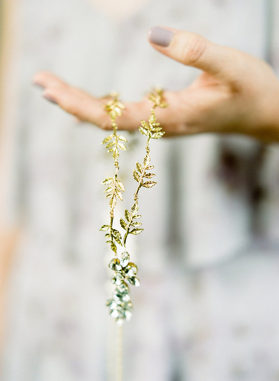 gold wedding crown