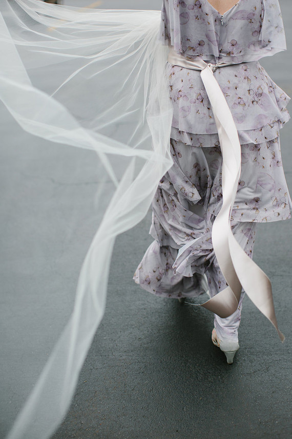 windy bridesmaid portraits