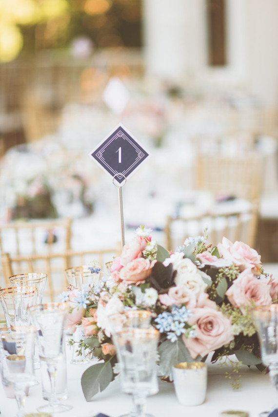 Modern pink and blue wedding ideas