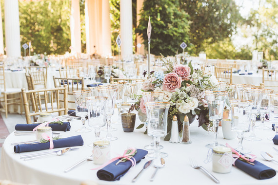 Modern pink and blue wedding ideas