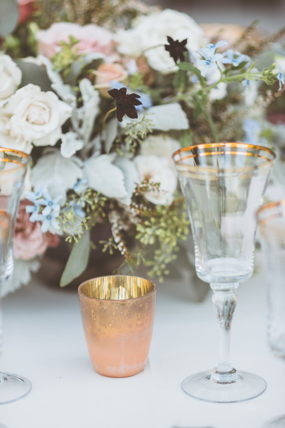 Modern pink and blue wedding ideas