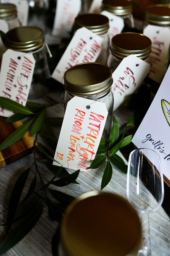 Seasonal foodie wedding favors Inspiration