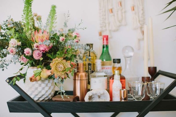 bar cart styling Inspiration