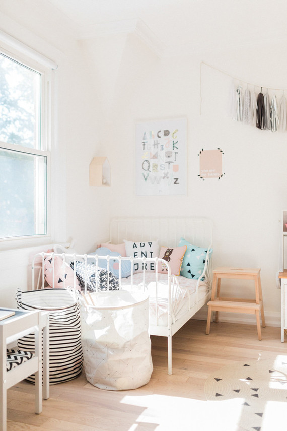 Modern pastel girl's room Inspiration