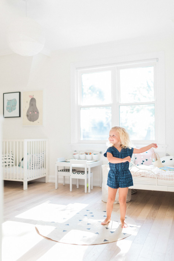 modern pastel shared kids room