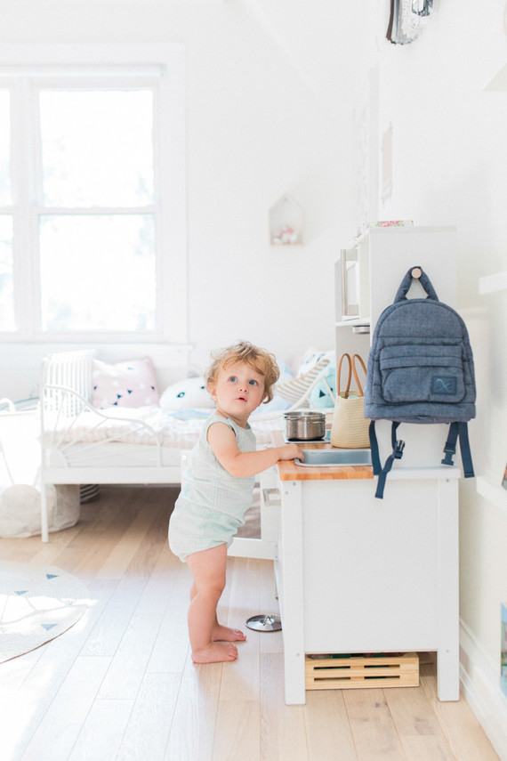 modern pastel shared kids room