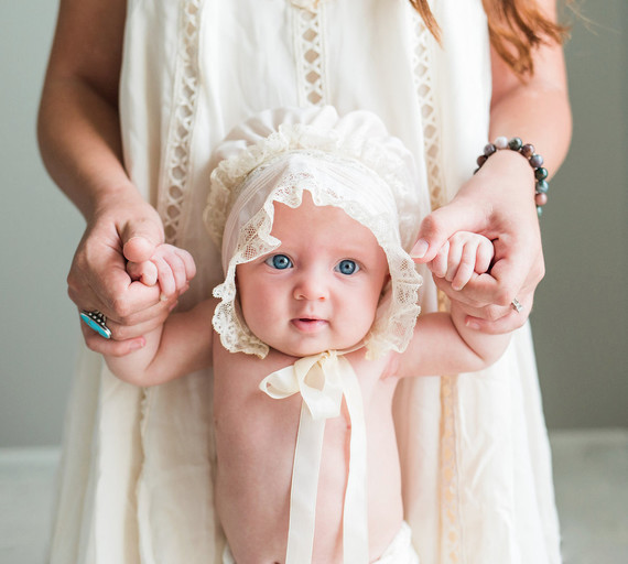 vintage bonnet baby photos