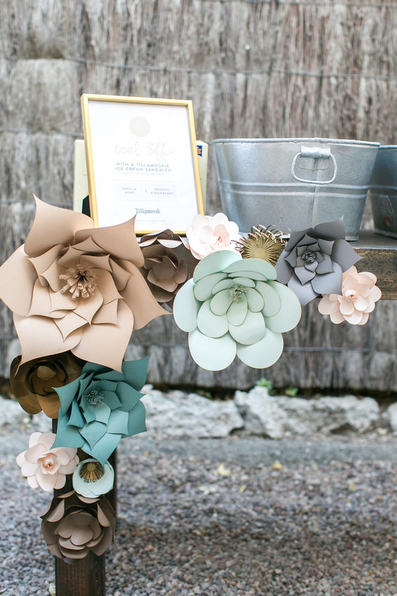 Paper flower decor Inspiration