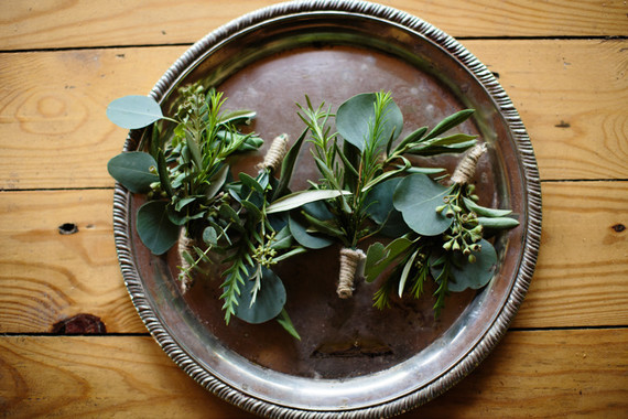 rustic boutonnieres