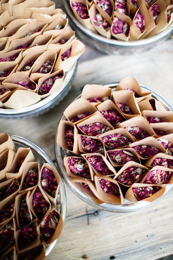 rose petal favors