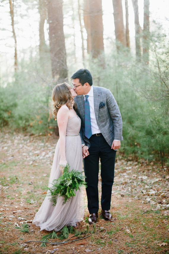 Rustic woodsy engagement photos