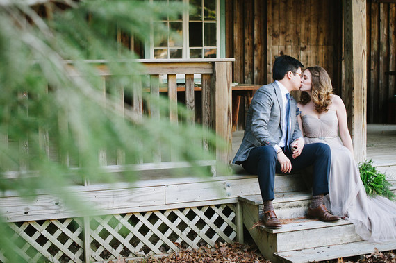 Rustic woodsy engagement photos