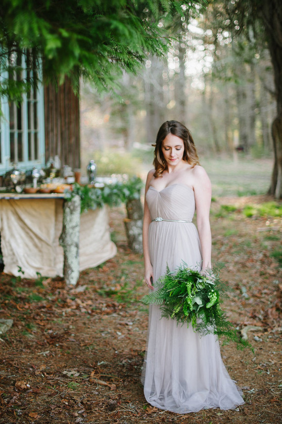 Rustic woodsy engagement photos