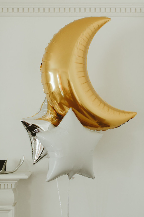 moon and stars 1st birthday party Inspiration