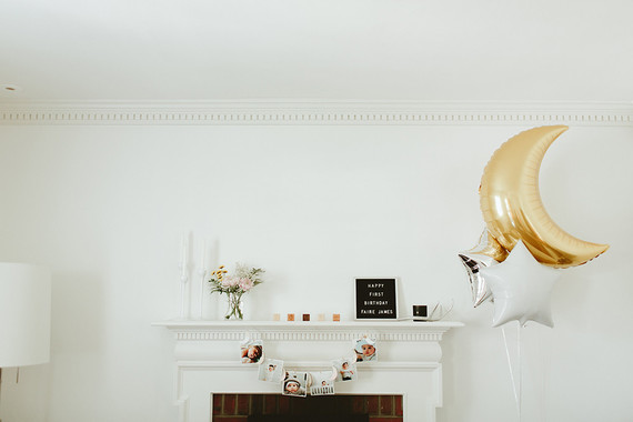 moon and stars 1st birthday party