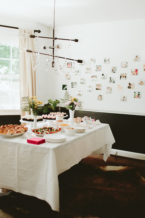 moon and stars 1st birthday party Inspiration
