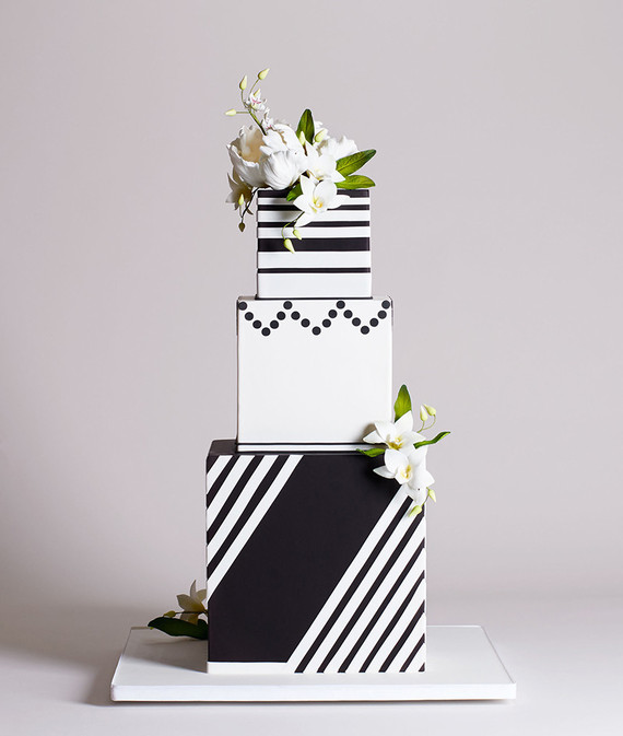 Modern wedding cake