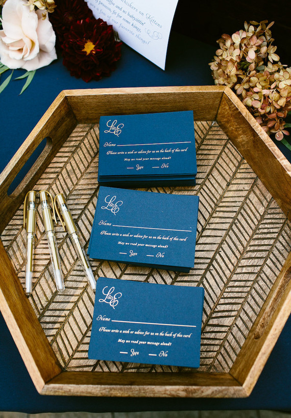 Wedding guest book table