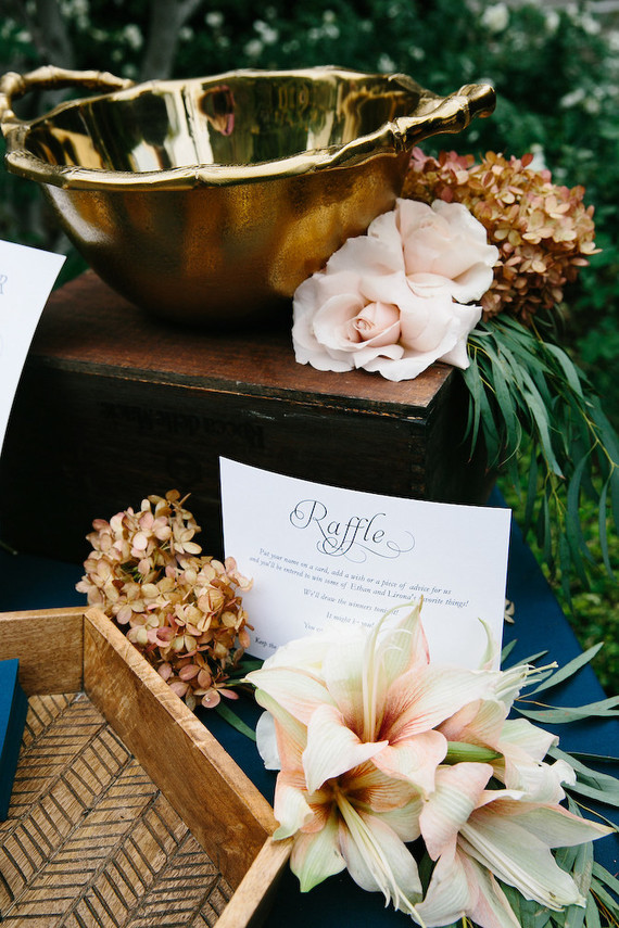 Wedding guest book table