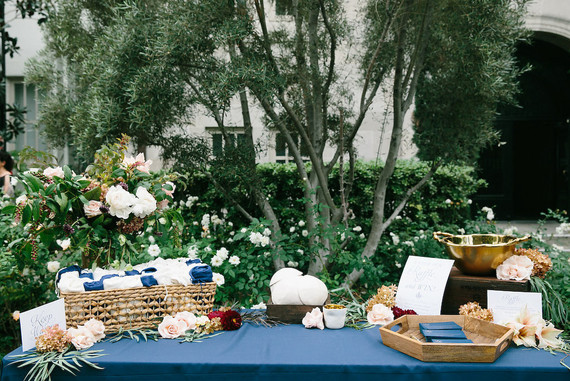 Wedding guest book table