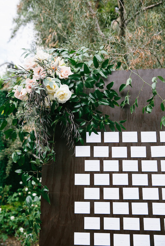Wedding escort card display