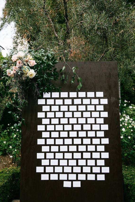 Wedding escort card display
