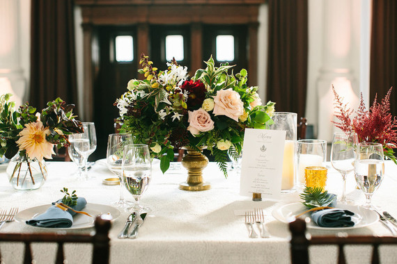 Fall wedding tablescape