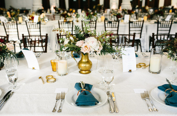 Fall wedding tablescape