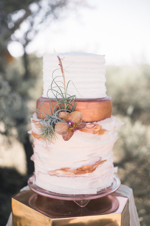Bohemian wedding cake