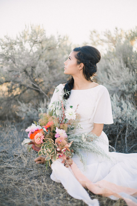Bohemian wedding dress