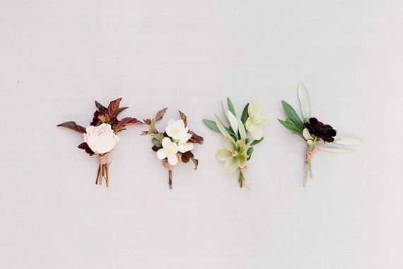 Elegant boutonnieres