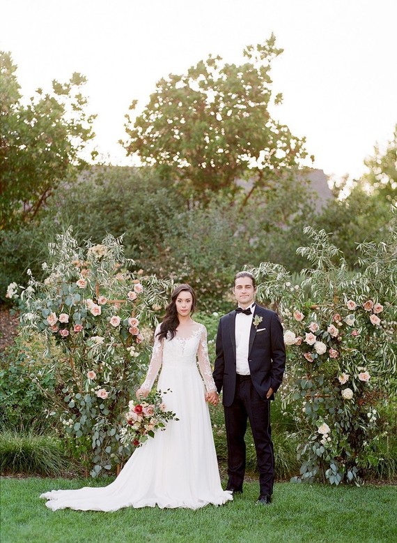 Garden wedding ceremony