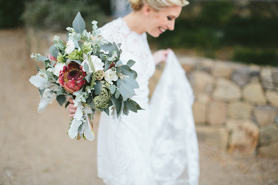Rustic bridal bouquet