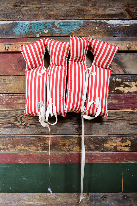 striped life preservers