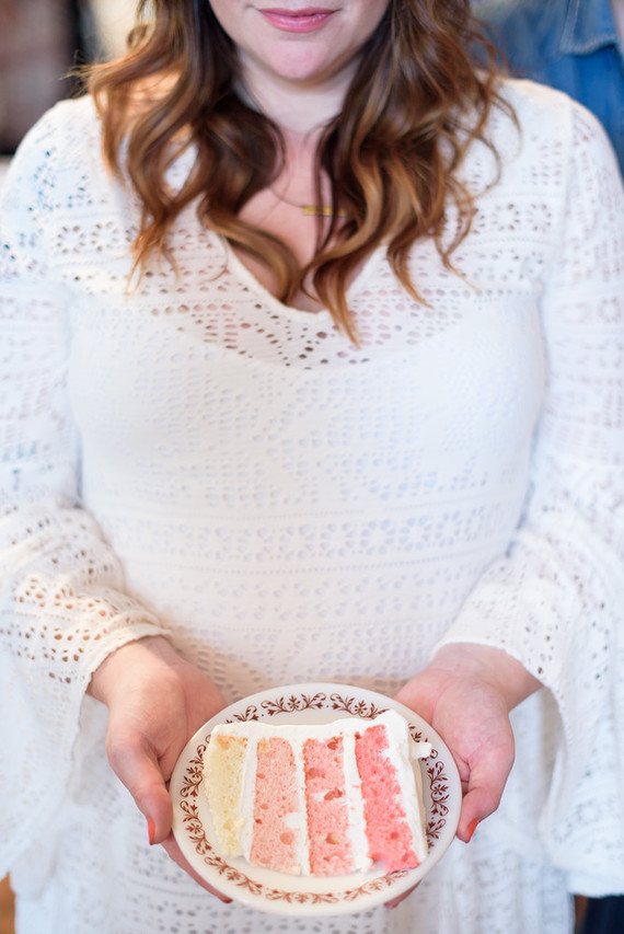 pink ombre layer cake Inspiration