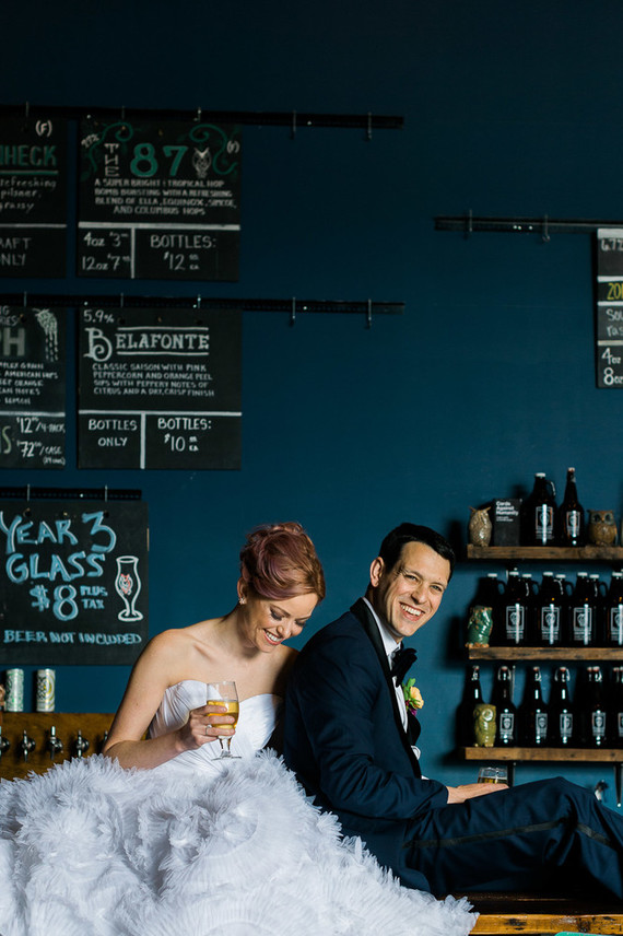 Wedding at a brewery