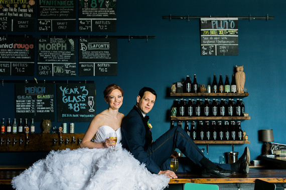 Wedding at a brewery