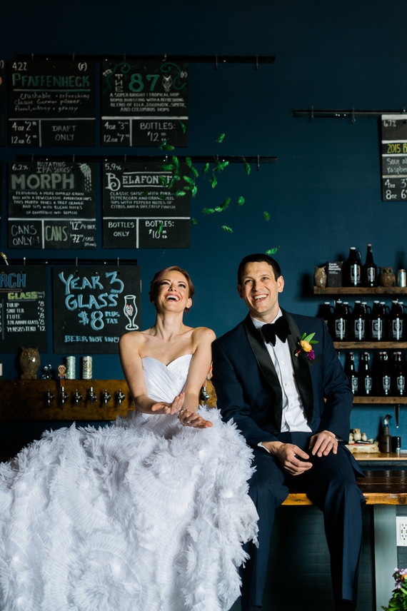 Wedding at a brewery